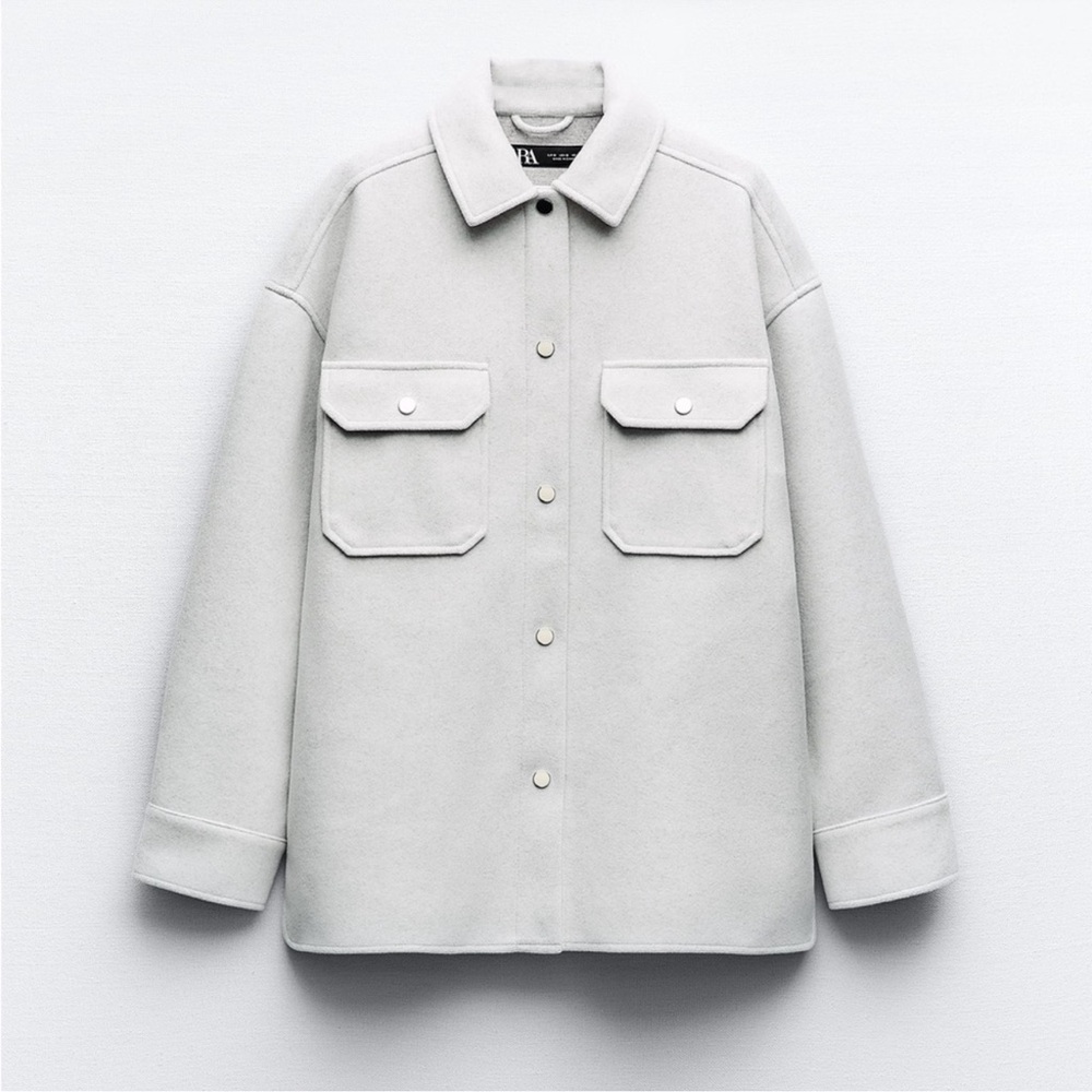 ZARA Oversized Button Down Jacket size XS